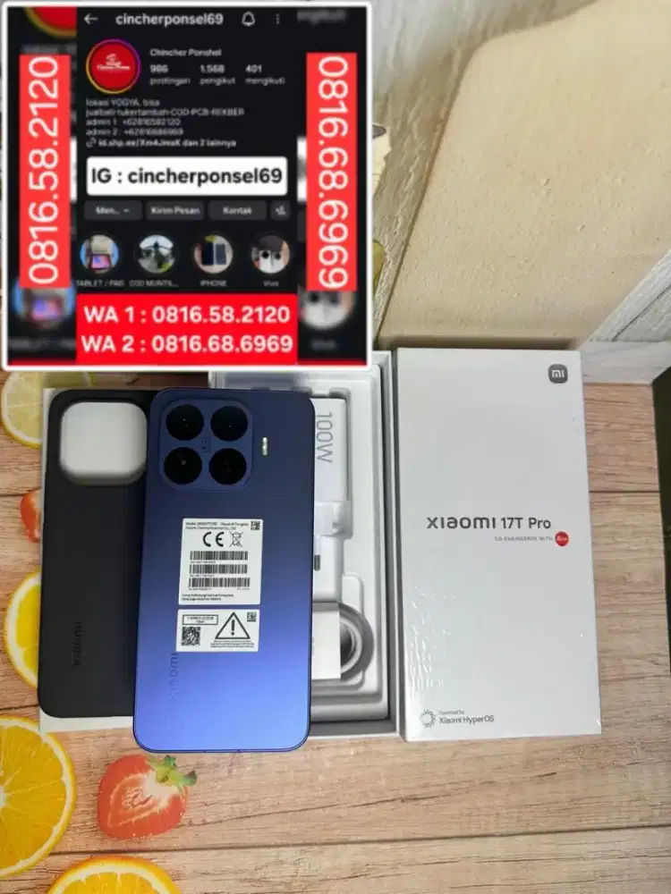 Jual hp likenew Xiaomi 17t pro 5g 12/512 open dus garansi BELUM AKTIF