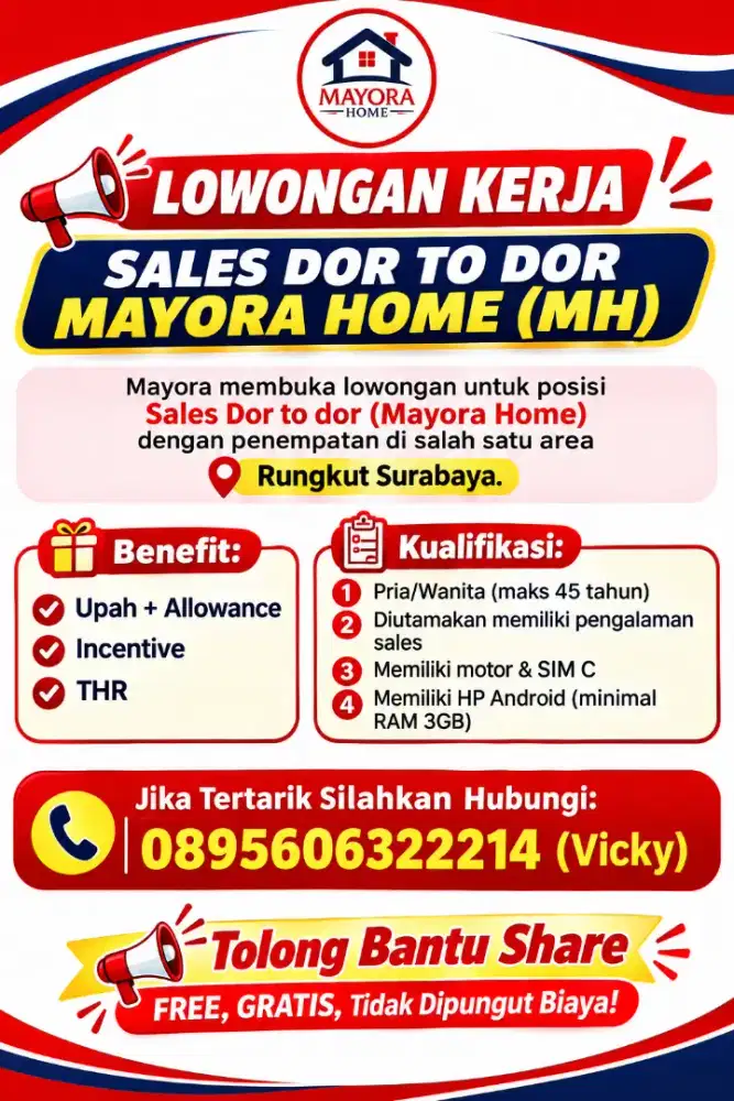 Lowongan Sales Mayora Home