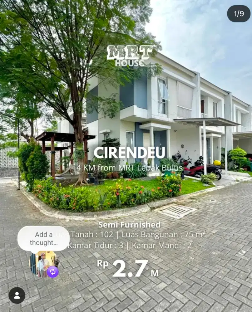DIJUAL Rumah Hook Synthesis homes TANGSEL