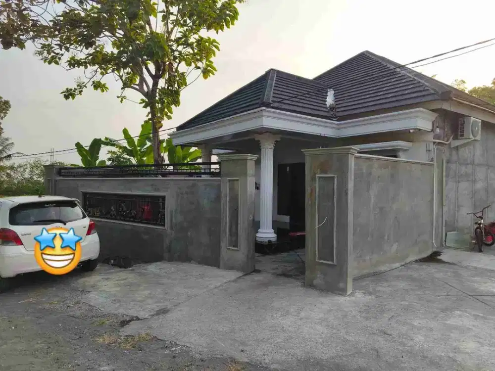 dijual rumah classic modern 2 muka dan kolam renang pribadi view sawah dekat resto jejamuran