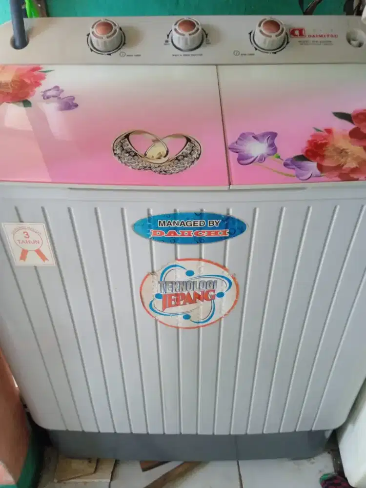 jual mesin cuci 2 tabung DAIMITSU MODEL :DIW-82OSPA