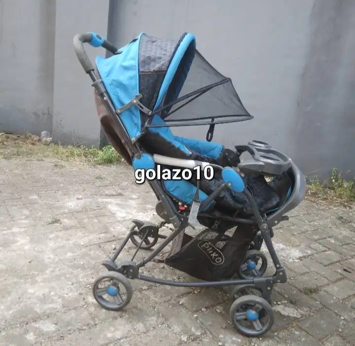 Stroller Kereta Bayi Anak Pliko Biru Second