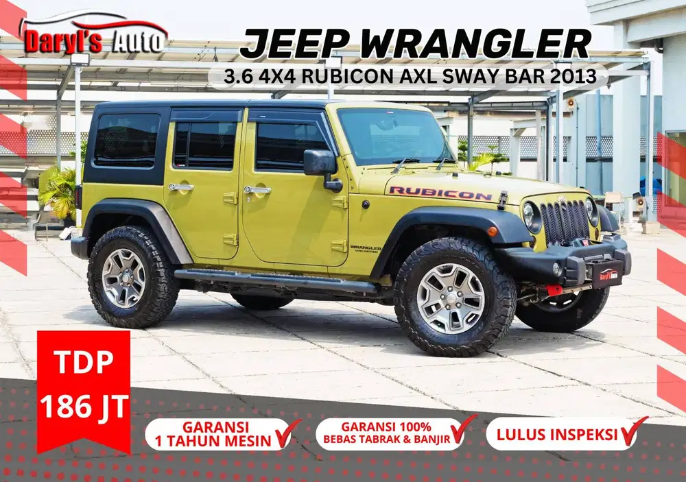 2013 JEEP Wrangler Rubicon 3.6 AXL SWAY BAR Pentastar 4X4 AT Tdp186jt
