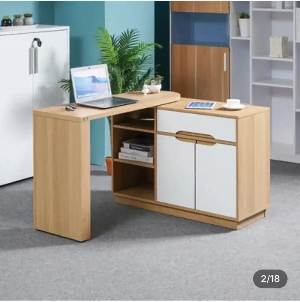 INFORMA MEJA KERJA TYPE GINZO SWIVEL WHITE