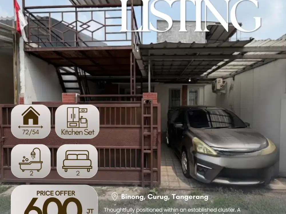 Dijual rumah siap huni akses 15 menitan ke Supermall Lippo Karawaci