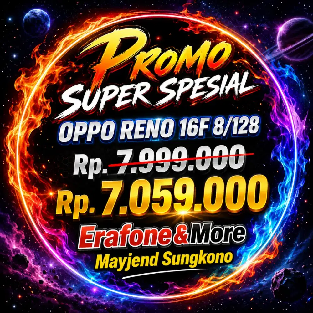 TERBARU OPPO RENO 16F, PROMO CASHBACK BANK