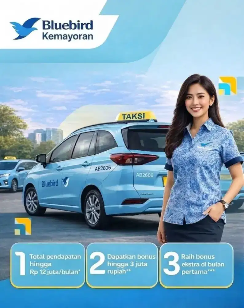 Lowongan Pengemudi  Taksi BlueBird