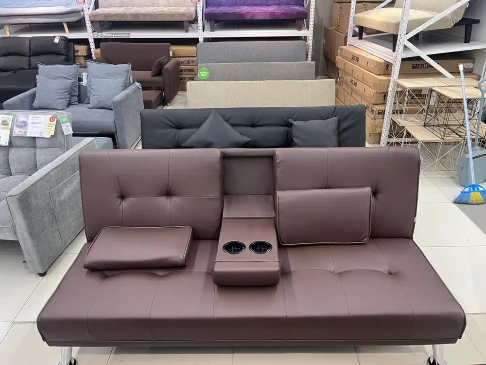 Sofa bed geni console brown