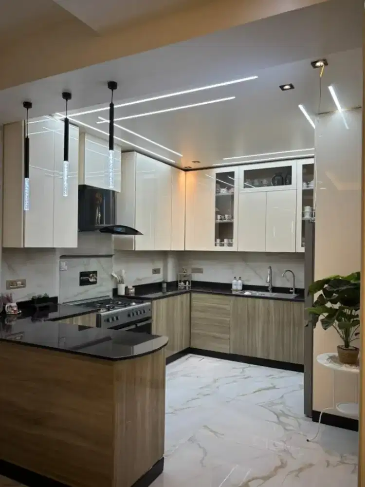 Custom kitchen set minimalis wardrobe bedroom set livingroom room