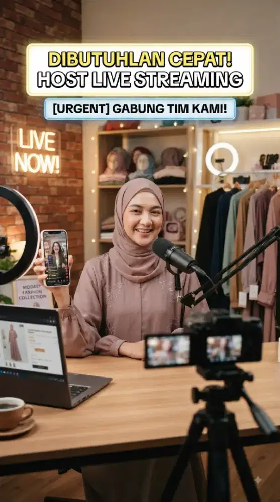 host live untuk gamis dan oneset melayu