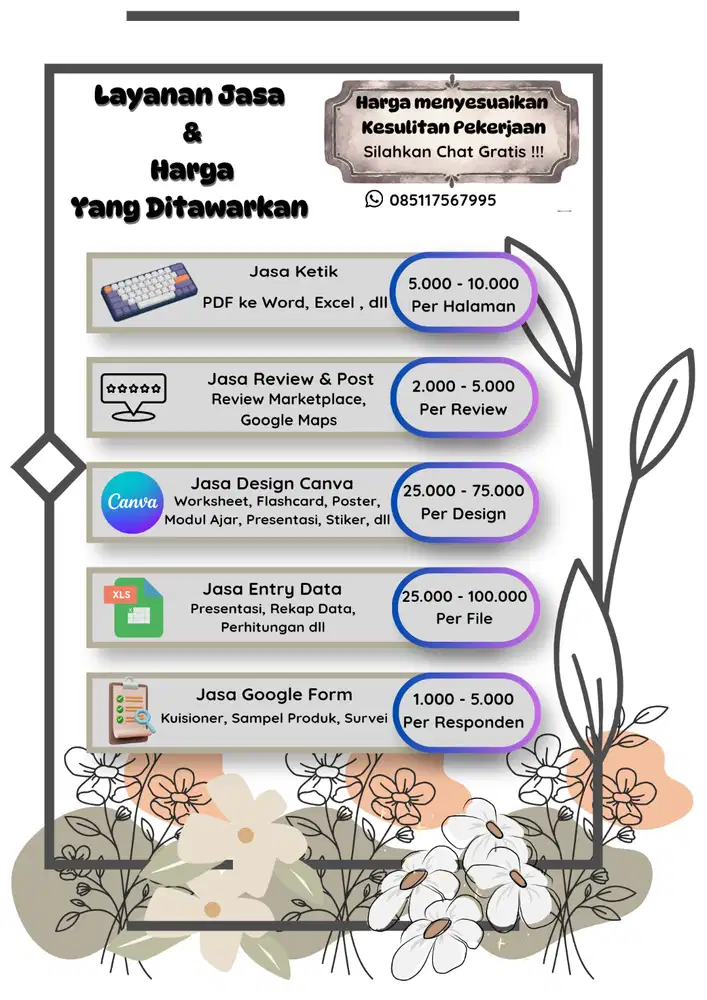 JASA FREELANCE HARGA MURAH MERIAH