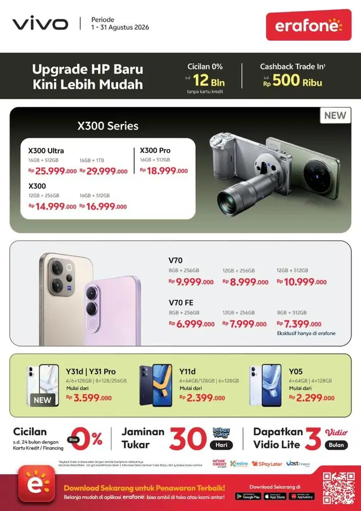 READY STOCK VIVO CASH KREDIT TUKAR TAMBAH