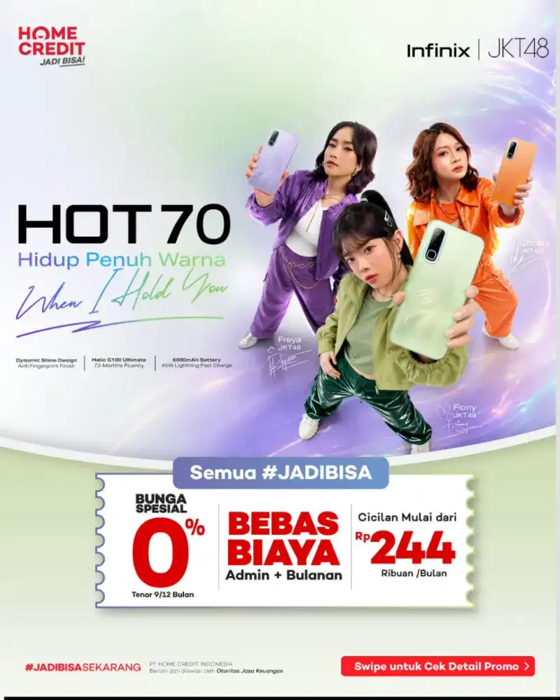 Infinix cicilan dengan Home Credit