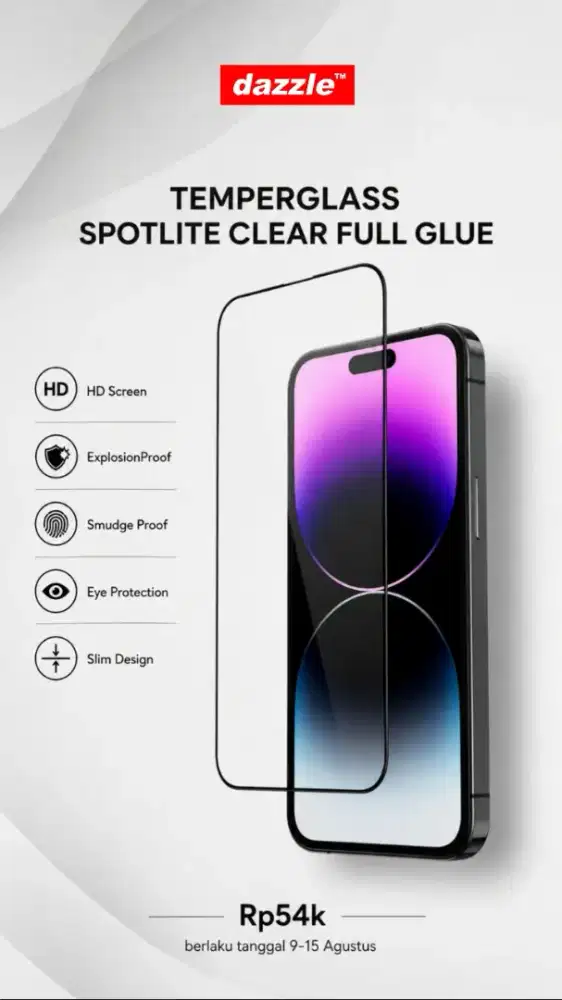 Temperglass Spotlite Clear Full Glue