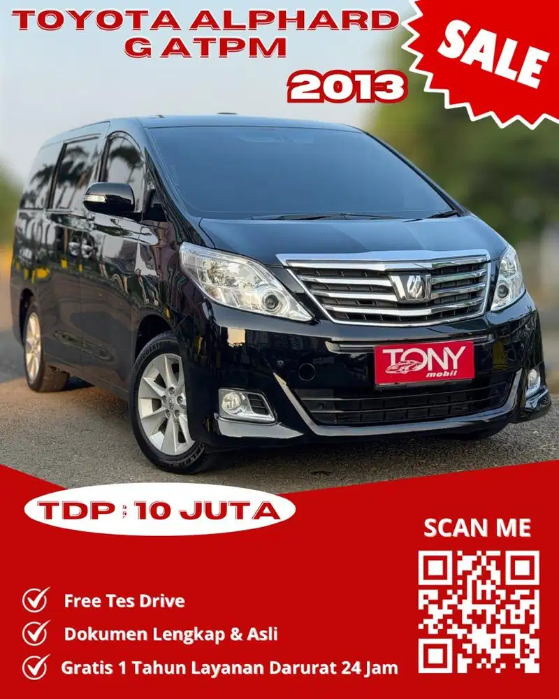 Toyota Alphard 2.4 G ATPM 2013 Hitam