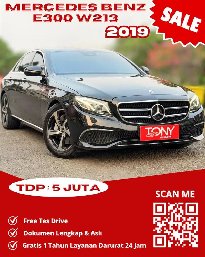 Mercedes Benz E300 W213 AT 2019 Hitam