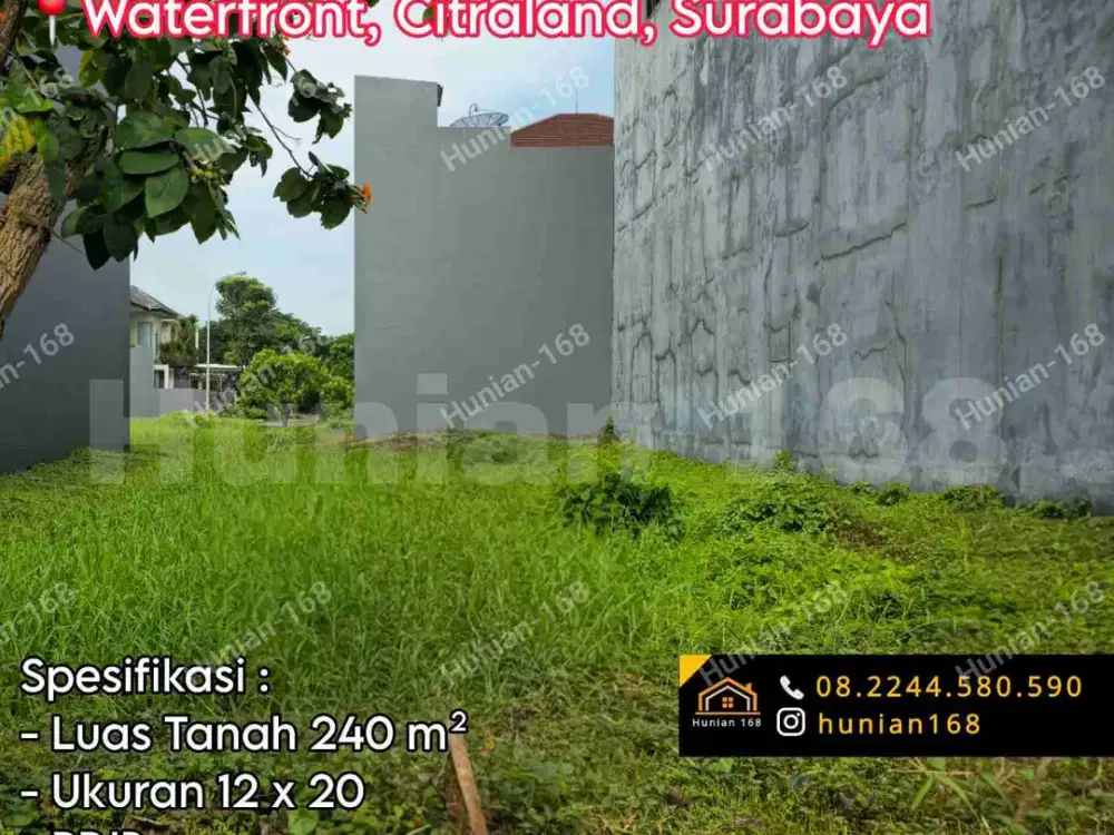 Jual Tanah Kavling Rumah Perumahan Citraland Surabaya Barat Waterfront WP Bukit Golf International BGI Stonegate Park Esplanade UC Universitas Ciputra