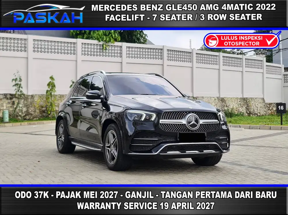 GLE450 2022 GLE450 AMG 2022 GLE 450 AMG 2022 BUNGA 4% PAJAK Mei 2027