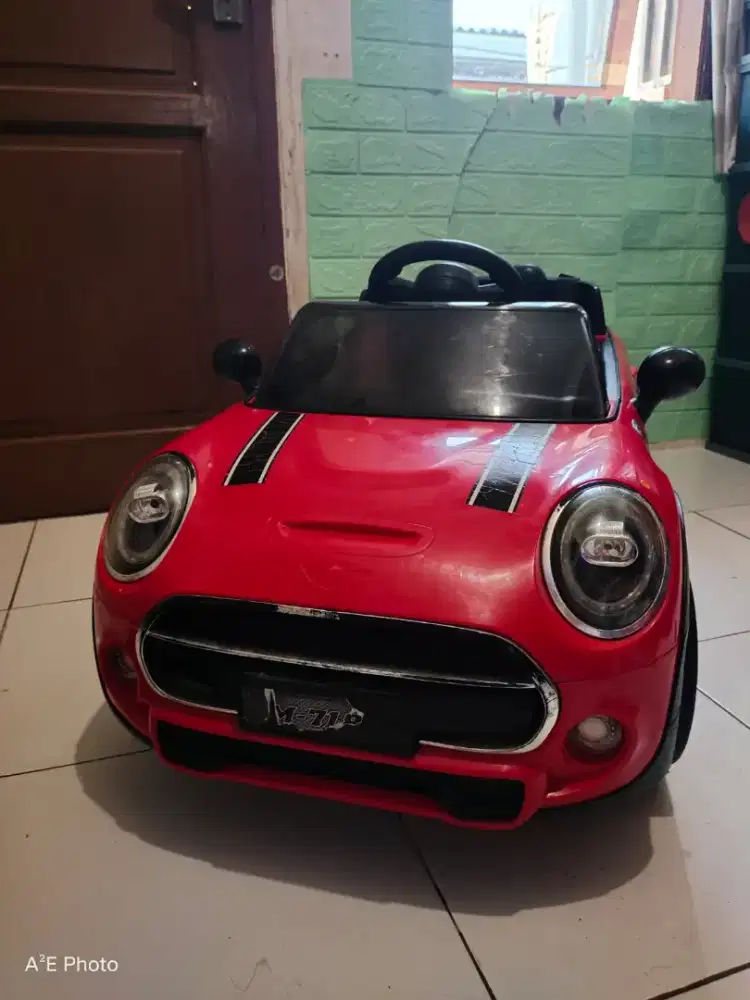 Mainan Mobil Aki Anak Mini Cooper M7188