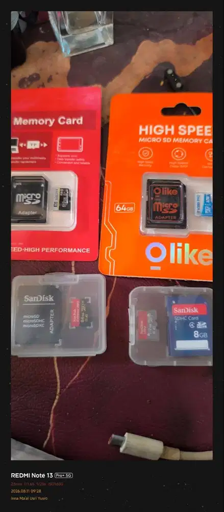 Jual Cepet aja Micro SD Sandisk dan Secure Digital SDHC - 2ND