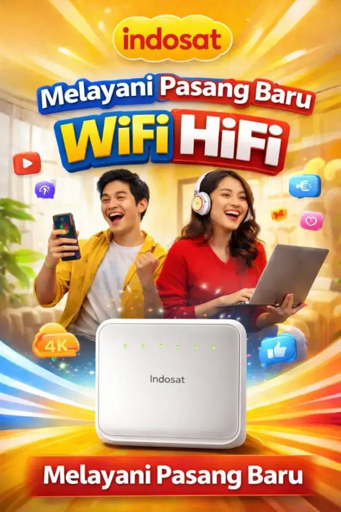 Info dan pendaftaran wifi Hifi Indosat