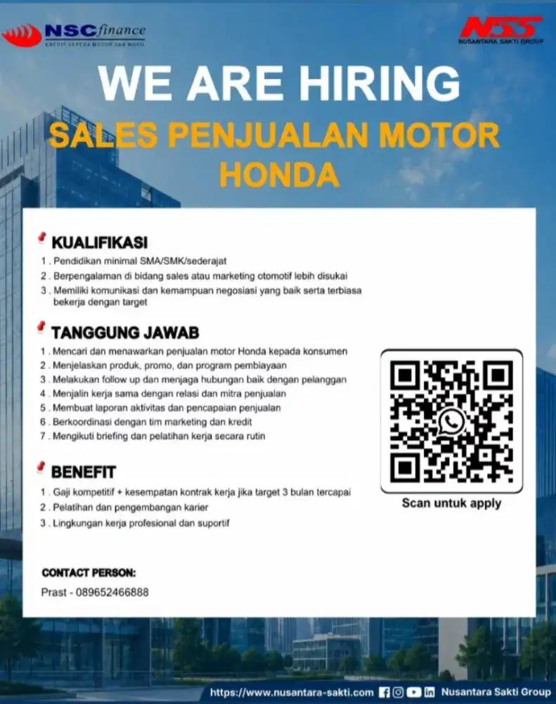 Sales Penjualan Motor Honda - Periuk