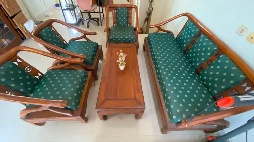 Preloved kursi jati ruang tamu
