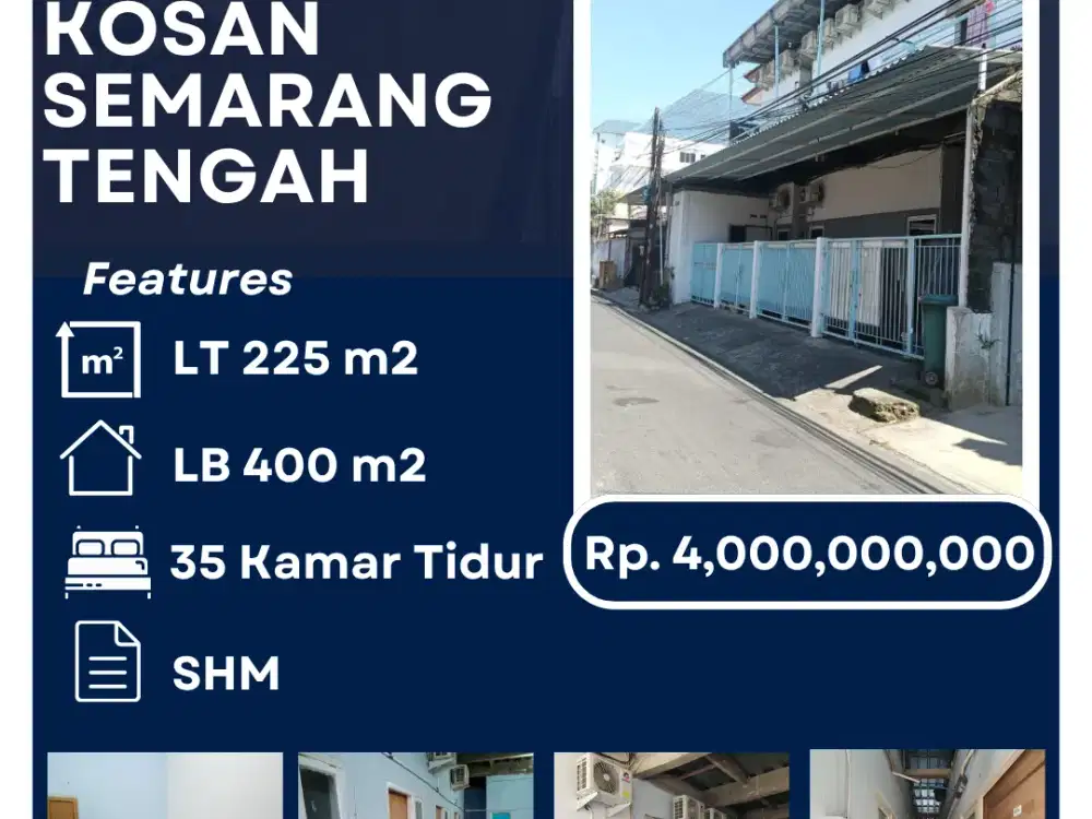 Dijual Kos Semarang Tengah Beserta Usaha - Investasi Siap Hasil