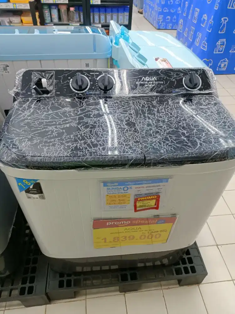 PROMO Kredit Mesin cuci Aqua dengan INDODANA tanpa DP syarat KTP