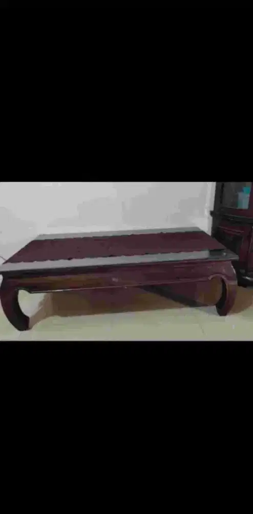 Dijual Meja tamu  warna coklat gelap