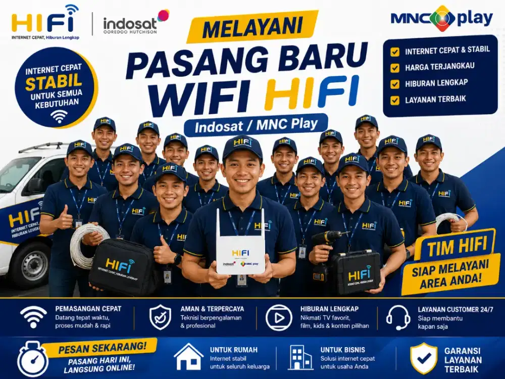 Melayani pasang baru wifi Hifi Indosat