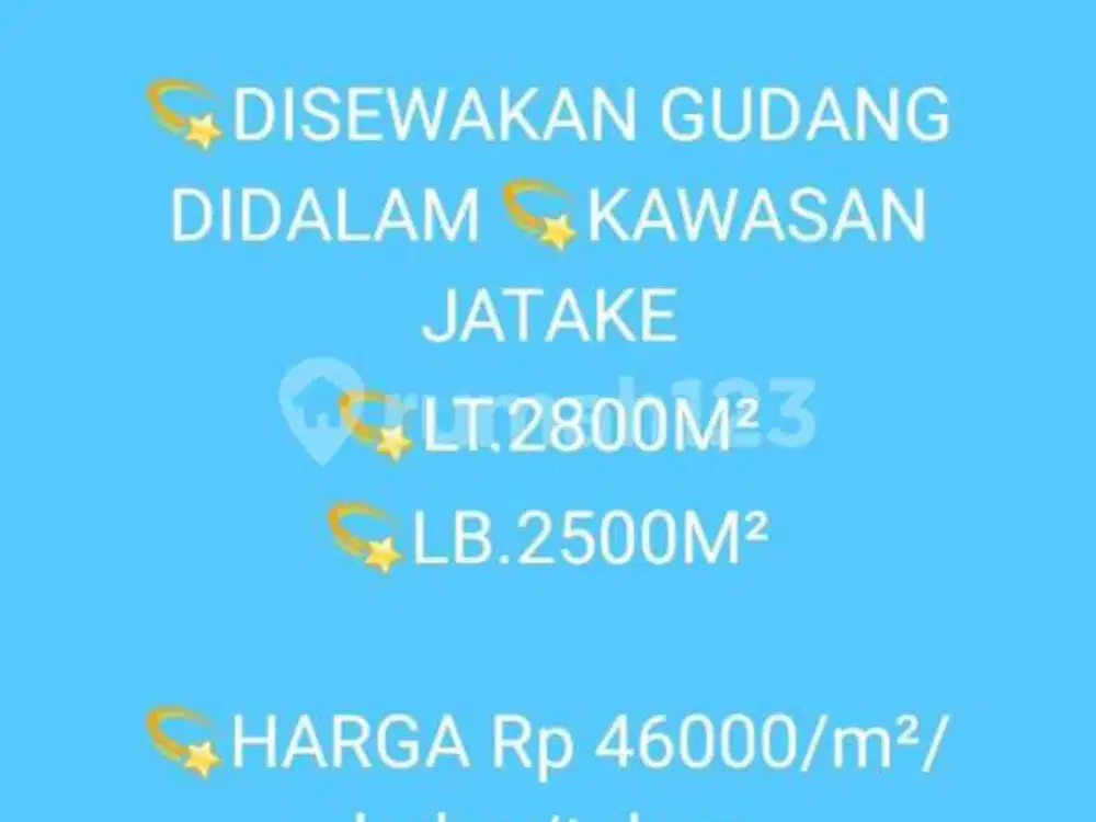 Disewakan Gudang Di Kawasan Jatake Tangerang