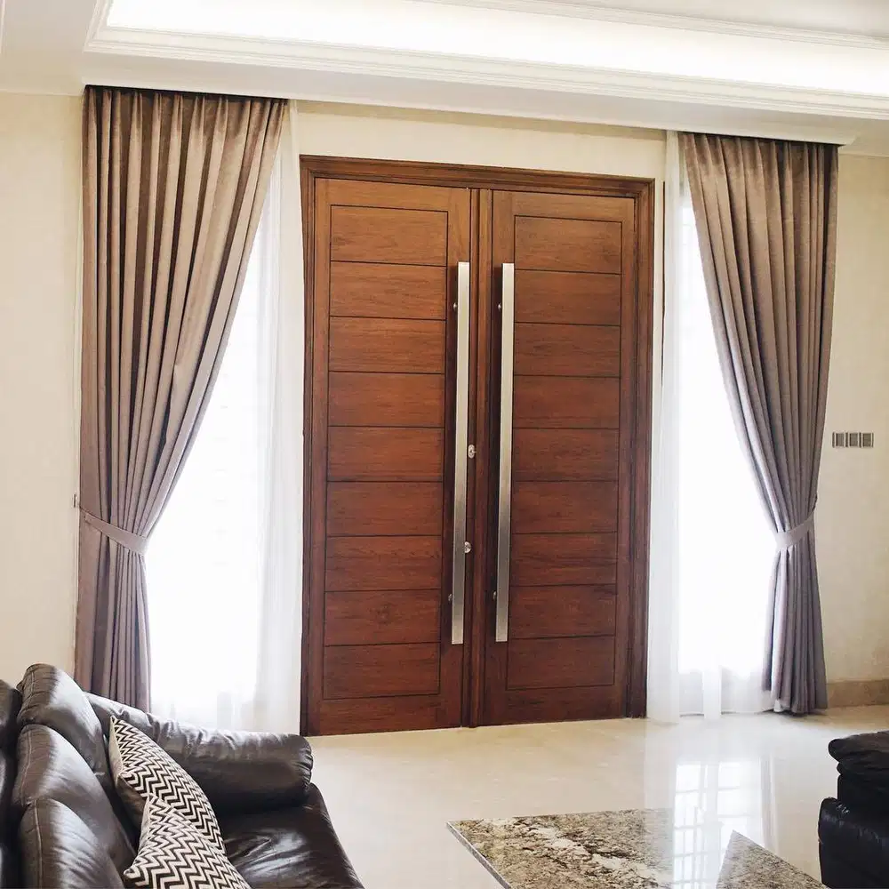 Gorden Vertikal/Vertical Blinds Roll/Roller Krey Wallpaper Dinding 3D