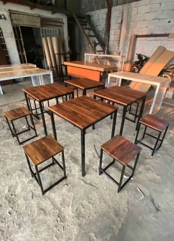 Meja Set Cafe 1 Meja + 2 Kursi
