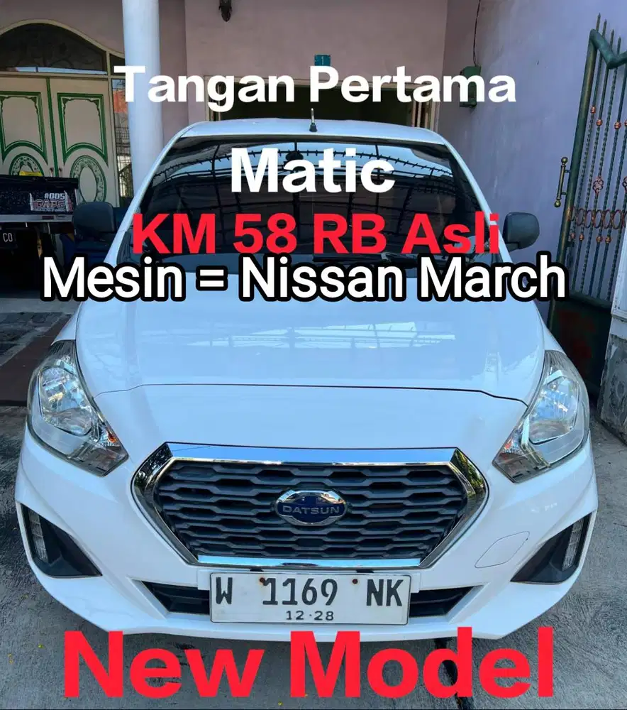 DATSUN GO 2018 MATIC Mesin = Nissan MARCH Jok Depan Pisah km 58rb ASLi