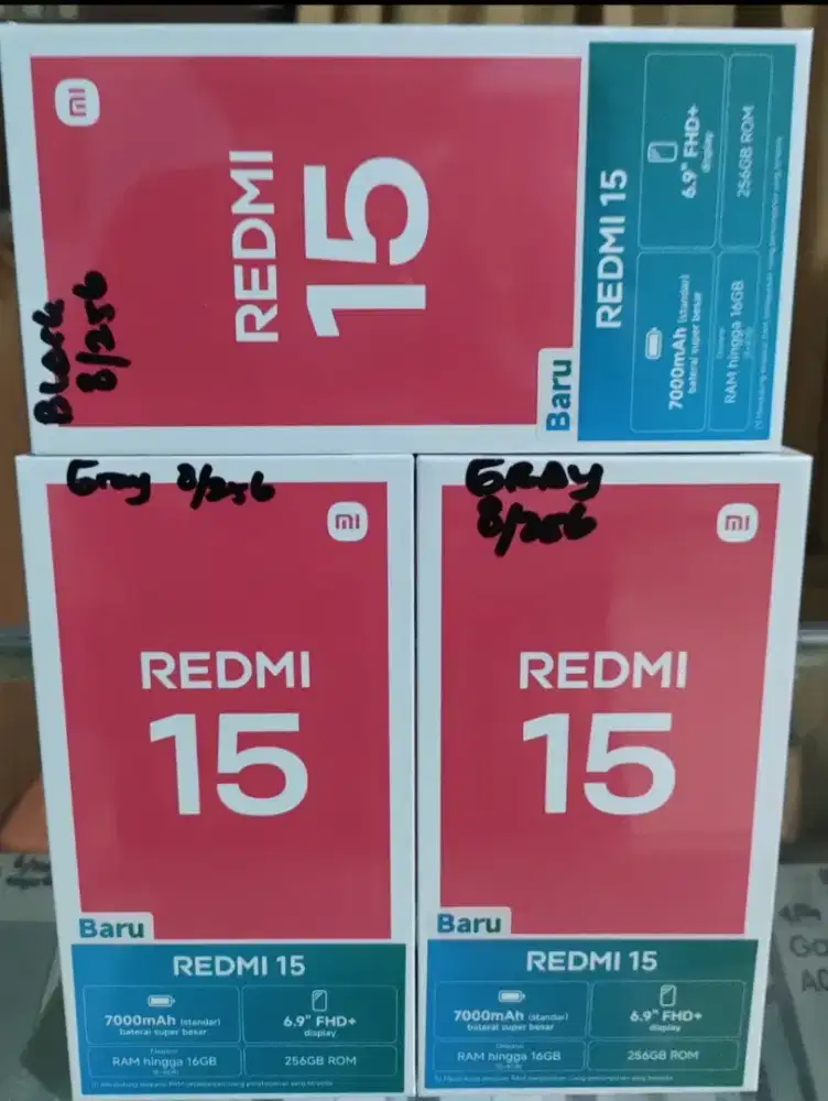 New Xiaomi Redmi 15 Ram 8/256 GB Garansi Resmi 1 Tahun