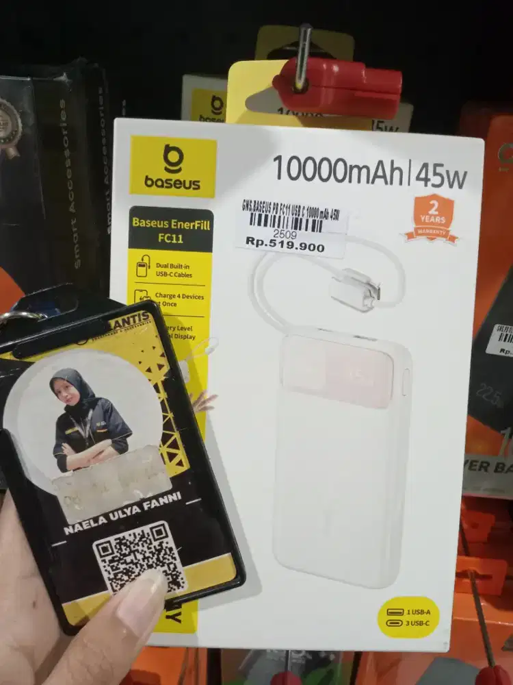 BASEUS PB FC11 USB C 10000mAh 45W| ATLANTIS DAHSYAT