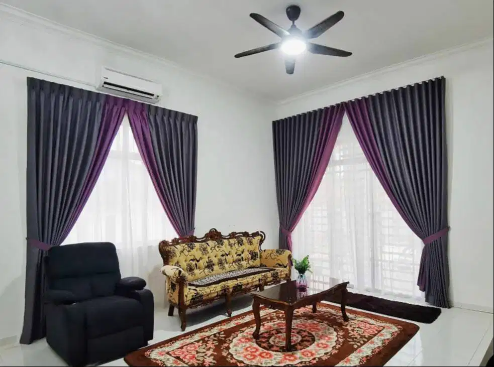 Cod Tirai Gorden Jendela Gordyn Mewah Hordeng Model Terbaru Murah