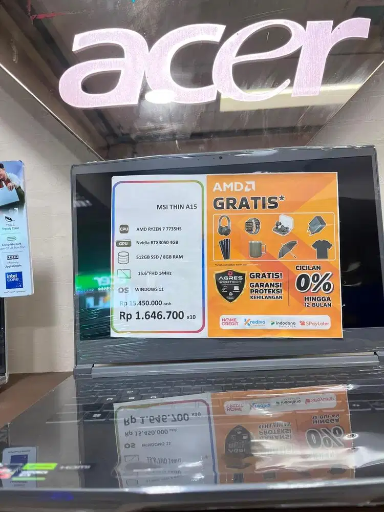 Promo laptop Acer MISI THIN A15