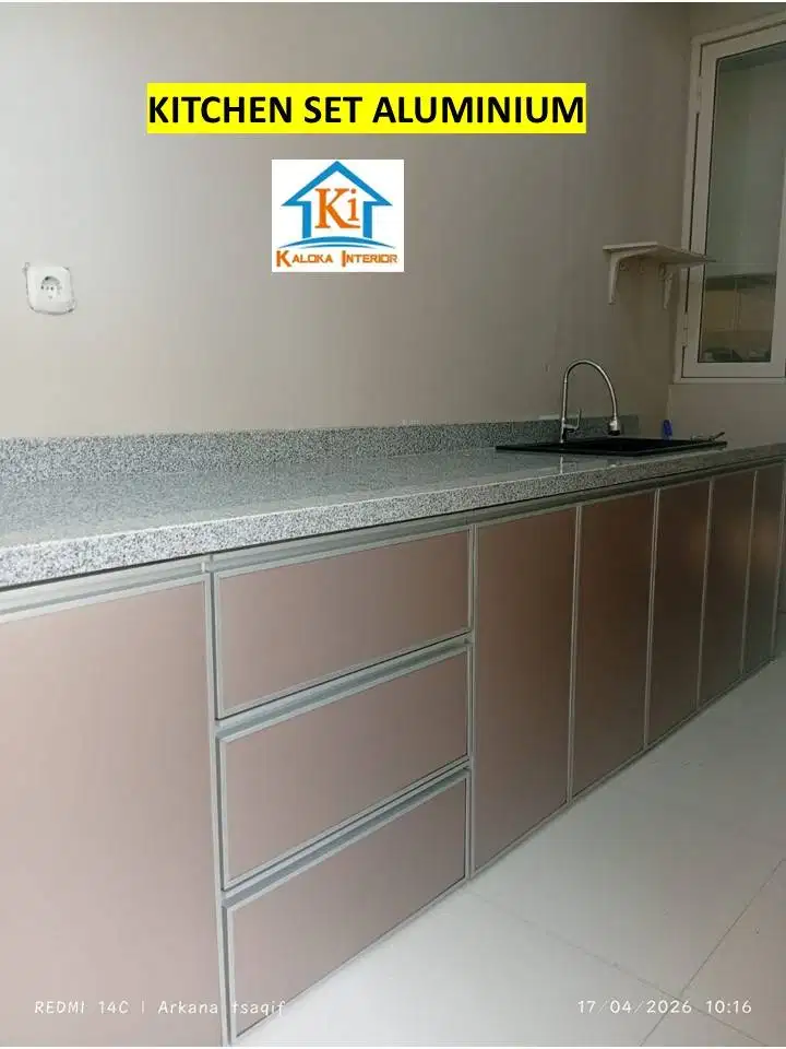 Kitchen Set Aluminium Custom Surabaya Kaloka Interior