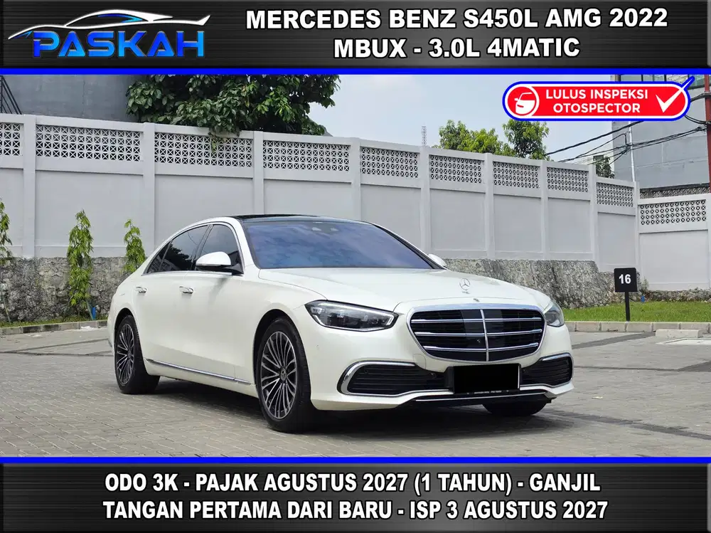 S450L 2022 S450 2022 S 450 Luxury 2022 Bunga 4.2% Odo=3k TAX= 1 TAHUN