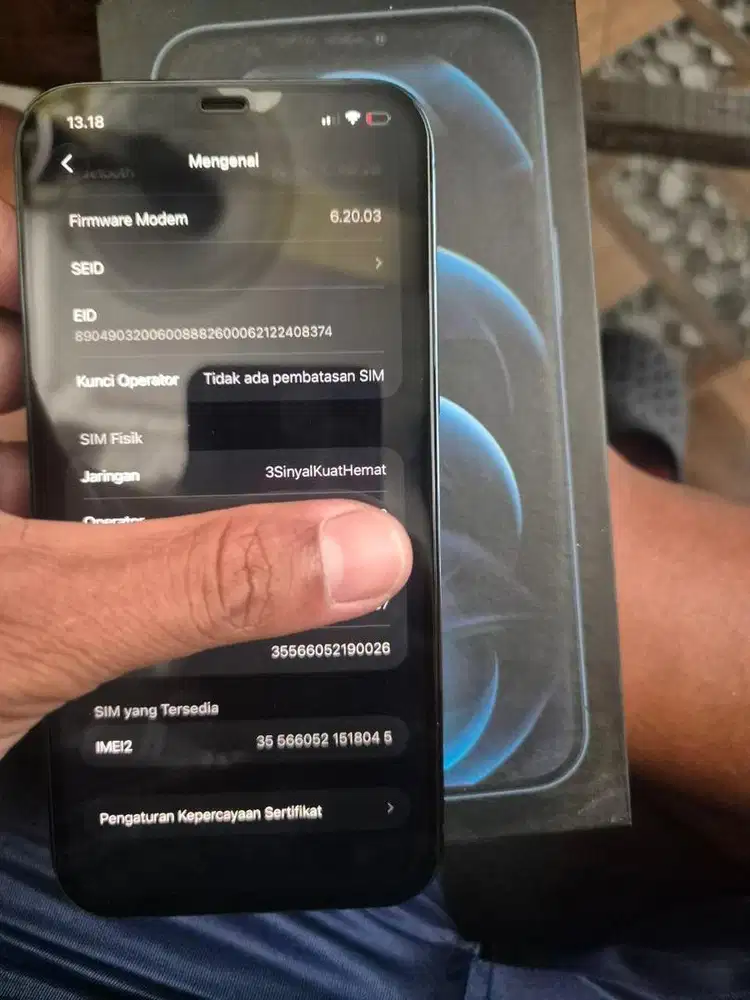 Iphone 12 Pro max 128Gb all operator ios terbaru bebas riset bs Tt