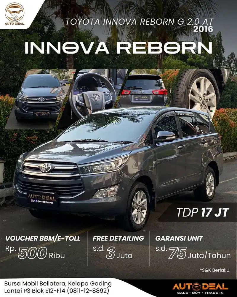 KONDISI FRESH !! Toyota Kijang Innova 2016 Bensin