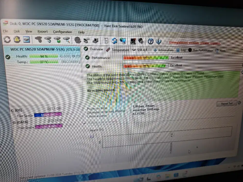 Bismillah di jual ssd nvme kondisi ok tes ok sentinel sesuwai di iklan