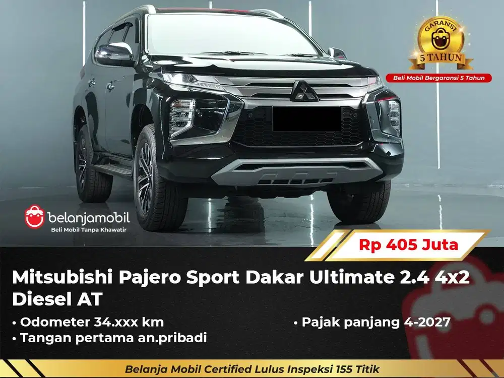 [ LOW KM ] Mitsubishi Pajero Sport Dakar Ultimate 2.4 4x2 AT 2022/2023