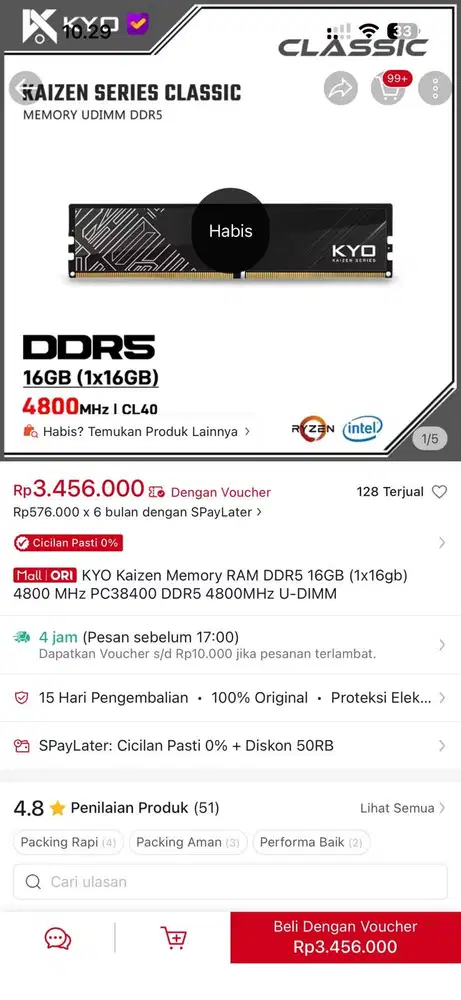 RAM DDR5 16GB (KYO KAYZEN)