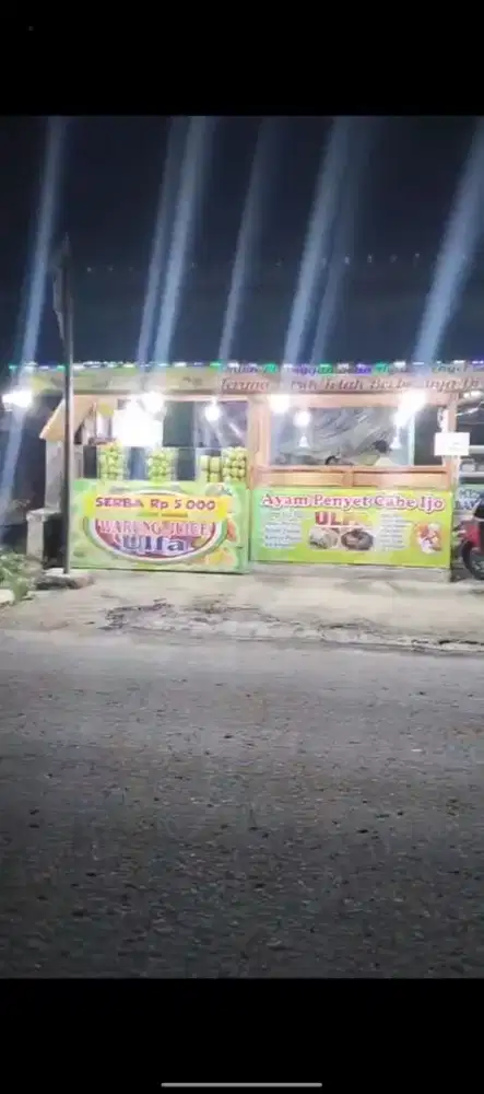 Ayam penyet cabe ijo Ulfa dan juice ulfa