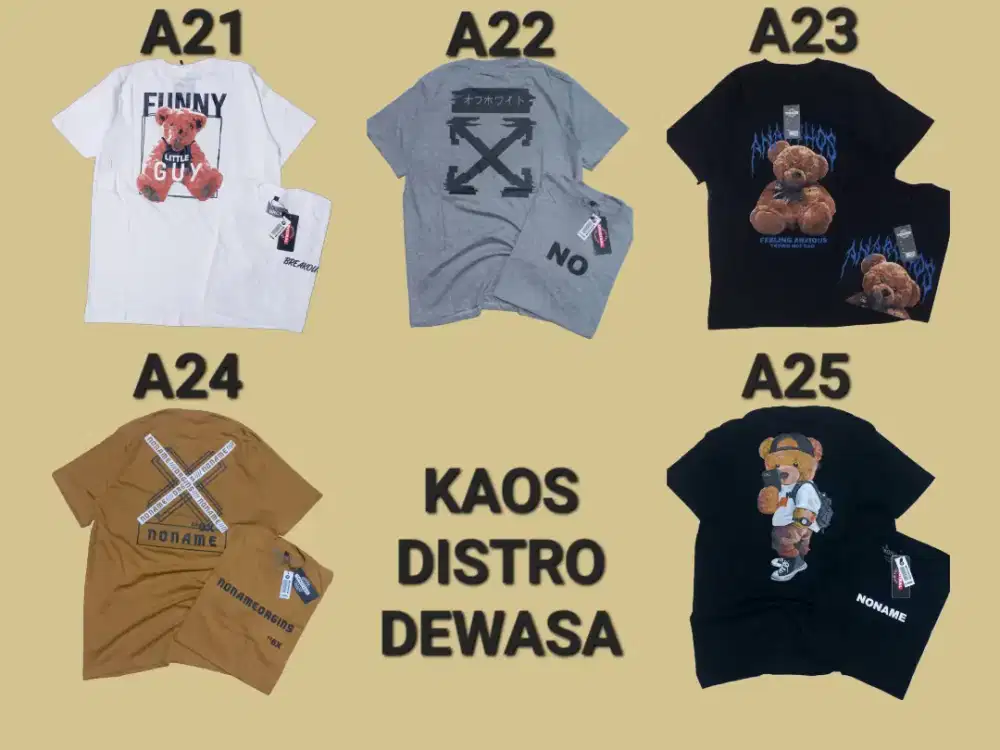 JUAL BORONGAN KAOS DISTRO BARU