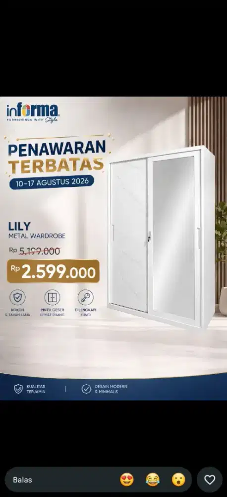Lemari baju wardrobe