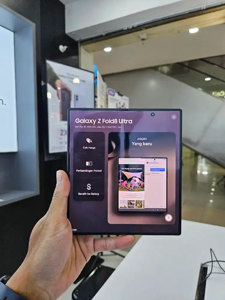 SAMSUNG GALAXY ZFOLD 8 ULTRA 12/255GB GARANSI RESMI SEIN 1 TAHUN